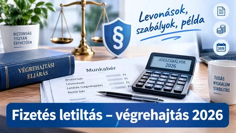 Munkabér-elszámolás, mérleg és számológép – fizetésletiltás
