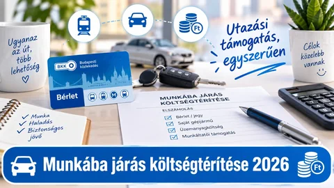 Bérlet, autókulcs és úti elszámolás – munkába járás költségtérítése