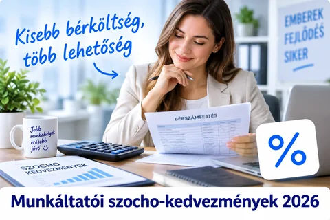 Bérszámfejtési dokumentumok és számológép – munkáltatói szocho-kedvezmények