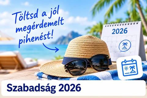 Kalap, napszemüveg és naptár – szabadság 2026